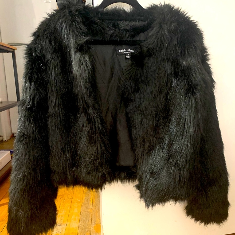 Faux fur jacket
